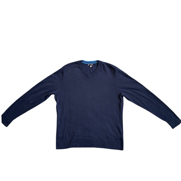 Smartwool Other - Smartwool V-Neck Sweater Mens‎ Large Navy Blue Merino Wool Blend Excellent